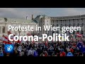 Corona-Proteste in Wien und Rotterdam