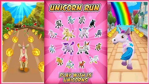 Unicorn Runner 3D Horse Run Tea Games  GamePlay