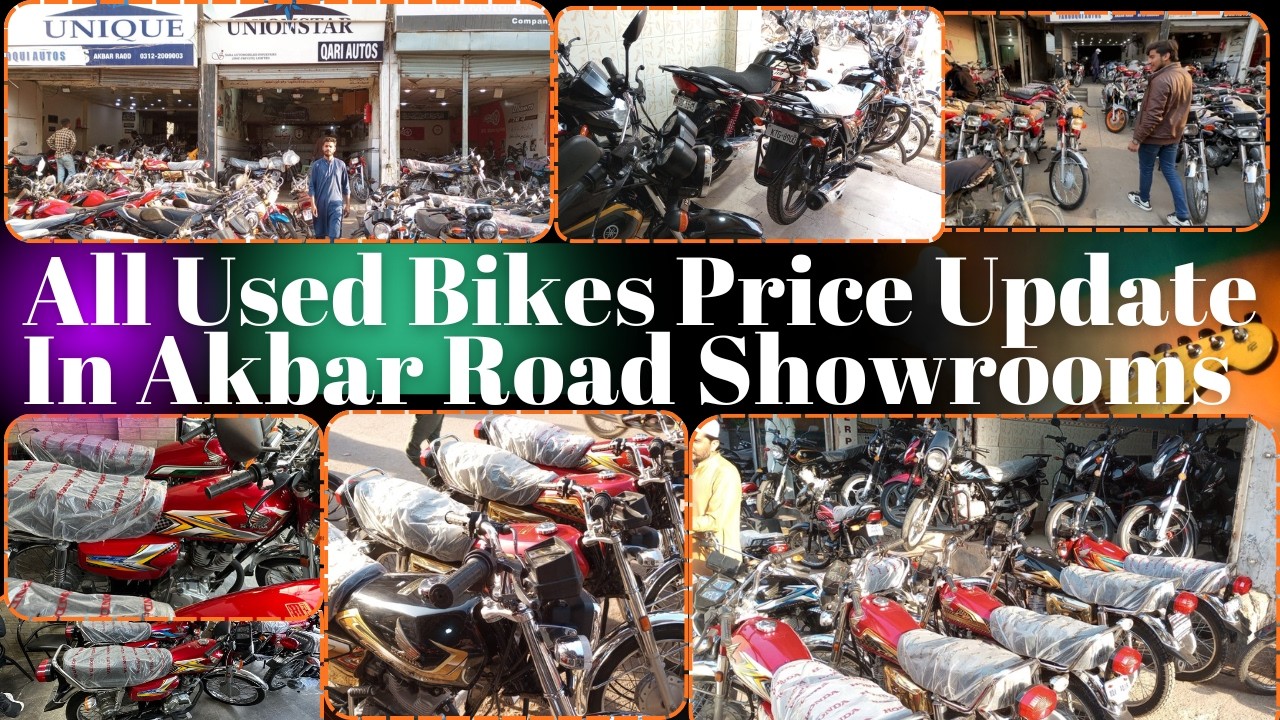 All used bikes price updates in Akbar road market in Karachi 