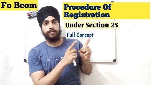 Registration Under Gst b.com 3rd year | Procedure For Registration Under Section 25 | Full Concept