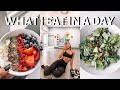 WHAT I EAT IN A DAY (EASY AND REALISTIC RECIPES, HEALTHY TIPS, WORKOUT)