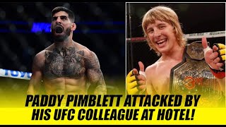 Paddy Pimblett attacked by his UFC colleague at hotel!