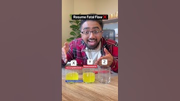 NEVER Forget This Resume RULE 🤫