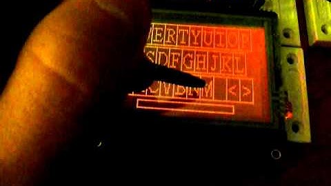 GLCD Touchscreen Keyboard -- Hello World