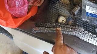 timing chain & timing tensioner problem,HYUNDAI D4CB engine