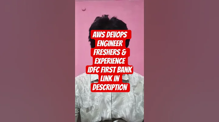 AWS DevOps Engineer Role #Apply# Now at IDFC FIRST Bank