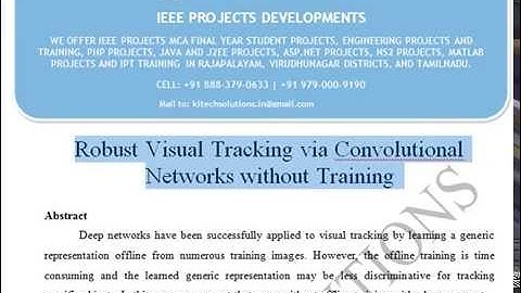 Robust Visual Tracking via Convolutional Networks without Training