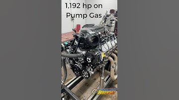 1,192 hp on Pump Gas