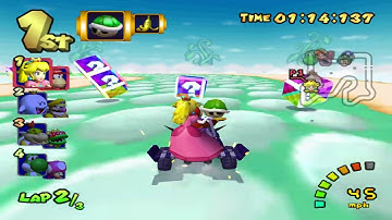 GBA Sky Garden - Mario Kart: Double Dash!! (Gamecube) Custom Course 150cc (Peach & Diddy Kong)