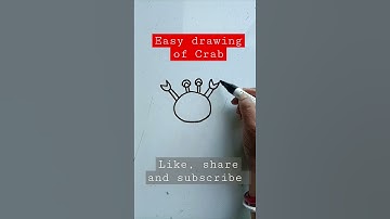 #shorts #shortsvideo #crabdrawing #easydrawing