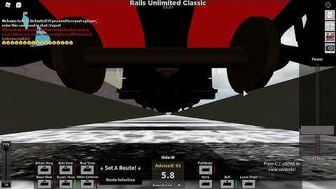 Roblox Rails Unlimited: Snow scraper runs over camera