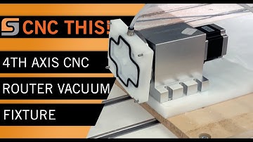 Custom 4th Axis Vacuum Fixture for 4-Sided Machining on CNC Router