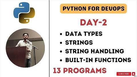 Day-2 | Data Types | Strings | String Handling Functions | #abhishekveeramalla #python