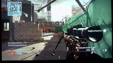 Quick Scoping with MuLA + MW3 Questions