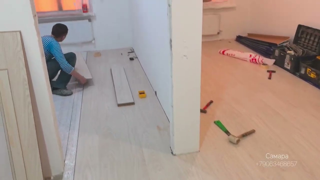 Укладка ламината Quick Step. 