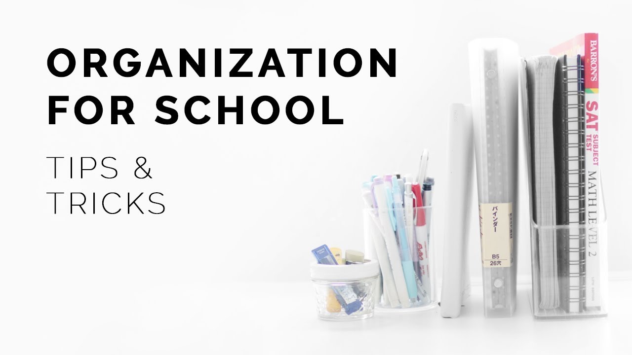 organization tips + tricks for students 📚 - YouTube