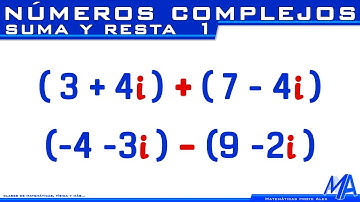 Suma y resta de números complejos