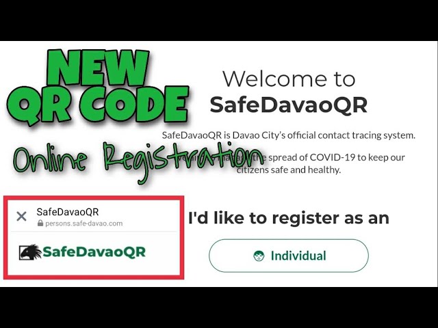 Davao Qr Code How To Register Online How To Get Your Qr Code Id Step By Step Tips And Guide Youtube