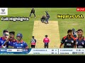 Nepal Vs USA Cricket Match | Nepal Vs Usa League 2 Highlights | Nep Vs Usa Icc World Cup League - 2