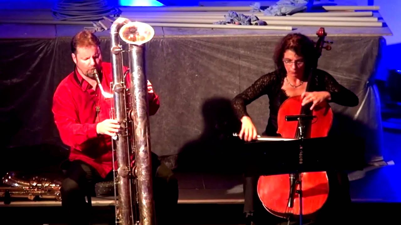 "Asturias" for Cello and Tubax in Bb (Subcontrabass Saxophone)