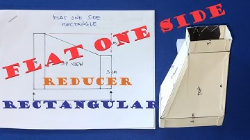 FLAT ONE SIDE REDUCER : How to make/fabricate it? Sheet Metal Fabrication | ENGLISH Subtitle