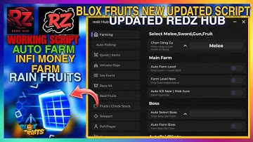[CONTROL REWORK] Best Blox Fruits REDZ HUB Script *No Key* // Auto Farm, Infi Money Farm, Rain Fruit
