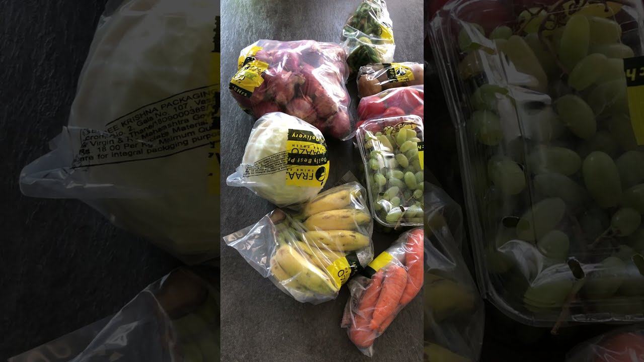 Get 150 rs discount - promo code FRZ-51036 Unboxing of Fraazo delivery- free Fruits and vegetables