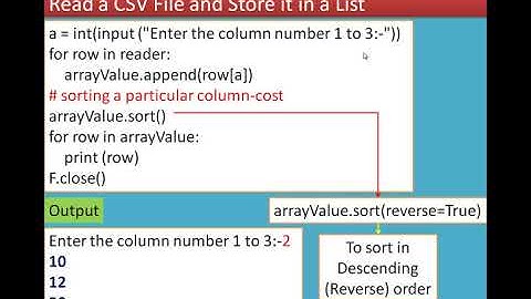 7/9 Chapter 13 Python and CSV Files