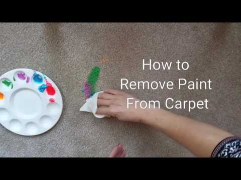 How to Remove Paint From Carpet