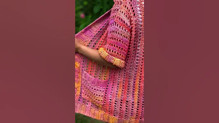 Blush of Summer Cardigan Crochet Pattern #crochetpattern #crochetcardigan #crocheting