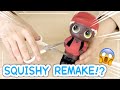 OLD SQUISHY REMAKE!! Painting and Cutting a SQUISHY into ANIME CHARCTER