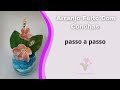 Arranjo e Flores Feito de Conchas