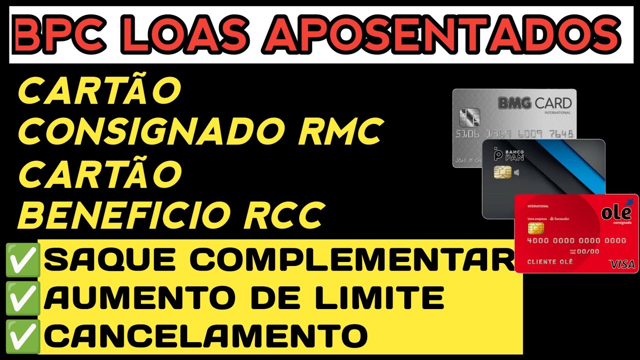 Rmc Card 💳 CARTÃO CONSIGNADO RMC E CARTÃO BENEFÍCIO RCC SAQUE COMPLEMENTAR ...