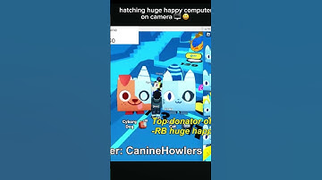 Hatching The NEW HUGE happy Computer In Pet Simulator 99!