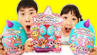 서프라이즈 에그 언박싱 인형 뽑기놀이！ Unboxing RainBocorns Eggs  Random Toys with Unicorn - 슈슈토이 Shushu ToysReview