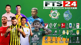 FTS 24 Full European League, Asia & BRI Indonesian League 1 | HD Graphics | Full Update 2023/2024