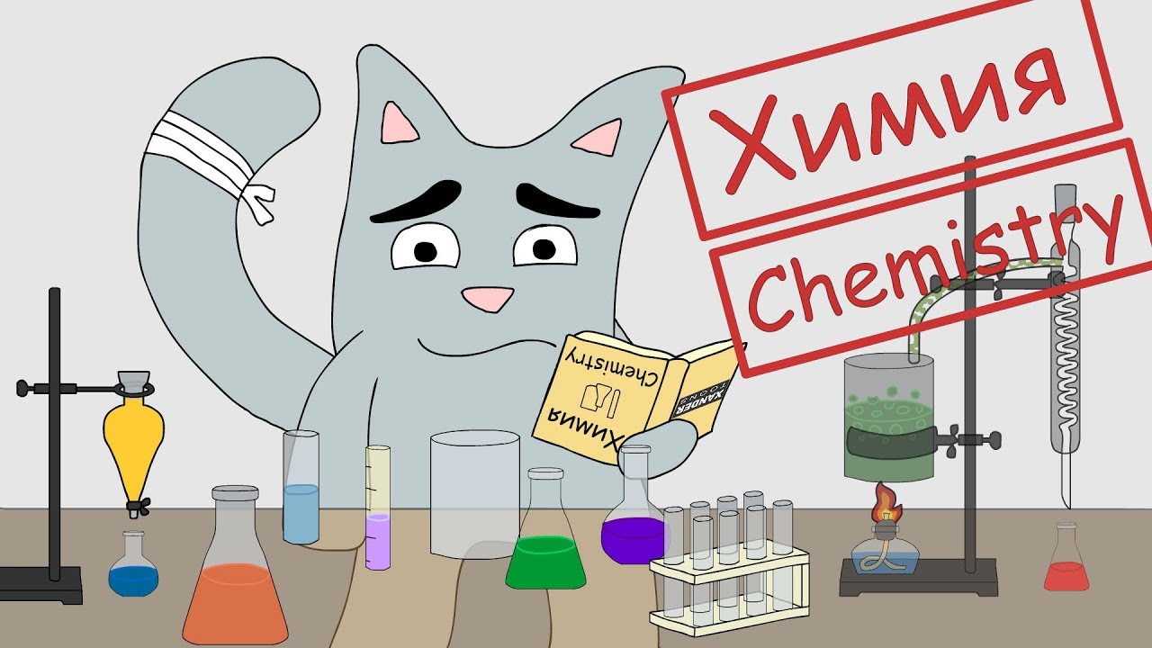 Кот химик рисунок