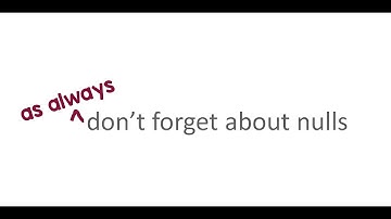 KISS series on Analytics: 05 Dealing with null