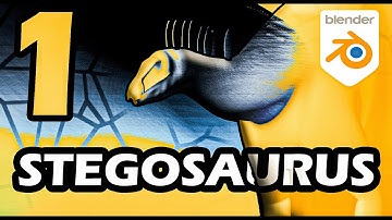 Modeling a Stegosaurus aka the "Roof Lizard" Dino! [Part 1] in Blender 3.3