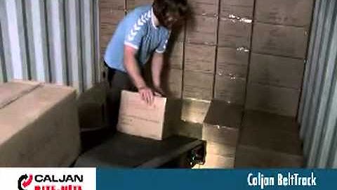 Caljan Snoot conveyor with traversing on rails