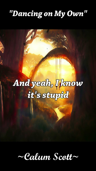 Dancing On My Own - Calum Scott | Lyrics | Cover by Alexandra Porat