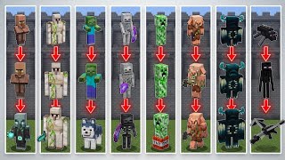 MINECRAFT MOB TOURNAMENT BUT EVERY EVOLUTION IS STRONGER | Minecraft Mob Battle