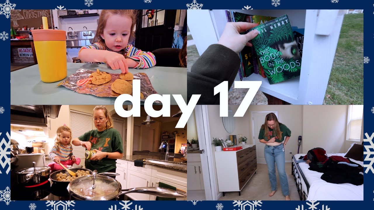 🎄 VLOGMAS, День 17 | Чтение сказок, приготовление ужина с Алисой, небольшая бесплатная библиотека...