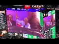 Dr. J Big Ovation at Sixers Celtics game 3 for 76ers Legend Julius Erving