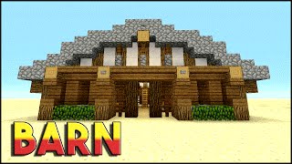 BARN | Minecraft: How To Build A Barn Tutorial | Medieval Barn | PS3, PS4, XBOX360, MCPE How To make a barn Tutorial. Small 