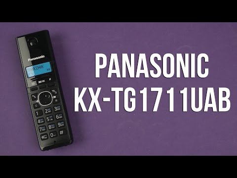 Распаковка Panasonic KX-TG1711UAB Black