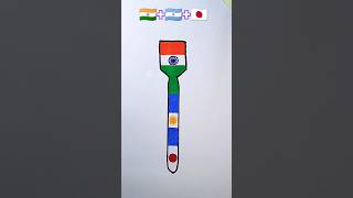 ??+??+?? Flag Drawing | Republic day drawing |independenceday shorts art viral trending india