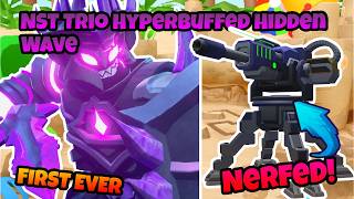 FIRST EVER Trio HYPERBUFFED Hidden Wave NST (Post Turret Nerf) | Roblox Tower Defense Simulator TDS
