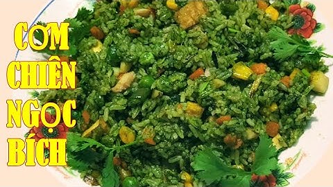 Cách,Chiên CƠM NGỌC BÍCH Kiểu Mới,Đơn Giản Mà Ngon😋Chay Huệ Hoàng VLog