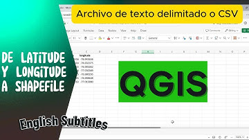 De Excel (CSV) a SHAPEFILE: Importa Latitud y Longitud a QGIS! #qgis